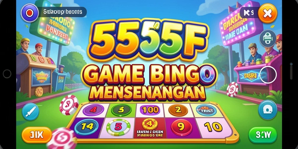 Tampilan gameplay seru dan interaktif dalam 555F Bingo.