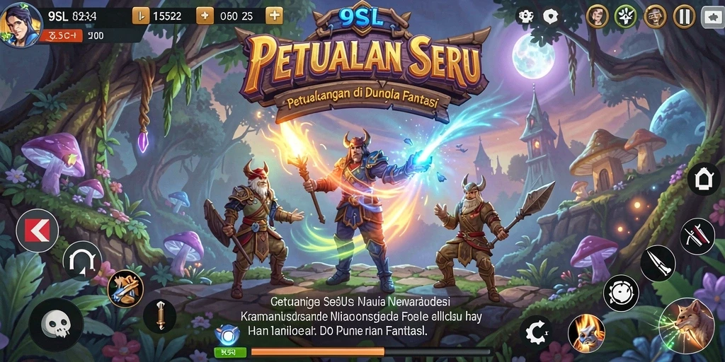 Tampilan menarik dari gameplay 9SL yang seru dan interaktif.