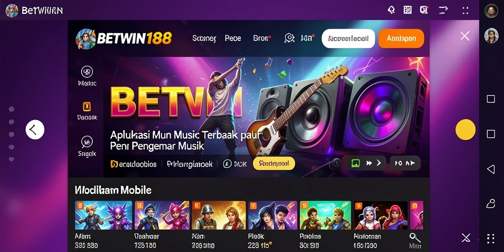 Screenshot BETWIN188 menunjukkan penggemar musik menikmati sesi karaoke.