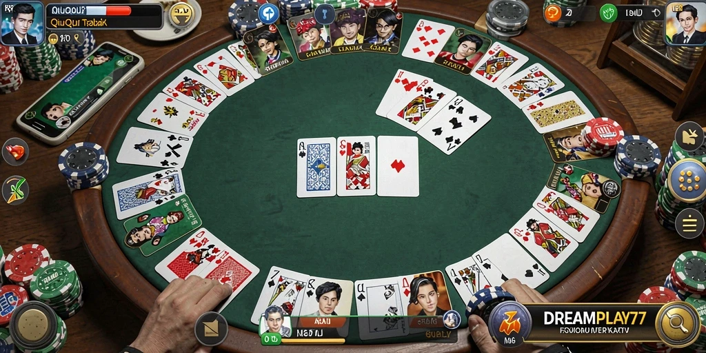 Screenshot dari gameplay seru QiuQiu di DREAMPLAY77.