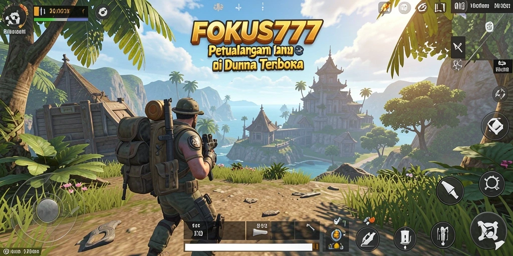 Screenshot menampilkan aksi intens di dunia terbuka FOKUS777.