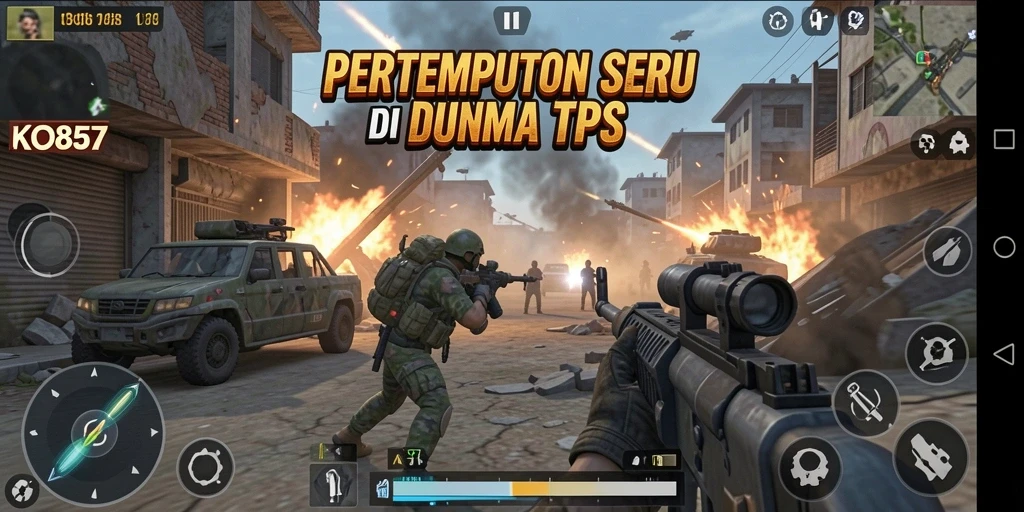 Tampilan gameplay seru KO857 yang mendebarkan.