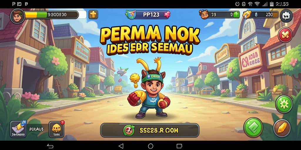 Tampilan gameplay PP123 yang menarik dan mudah dimengerti.