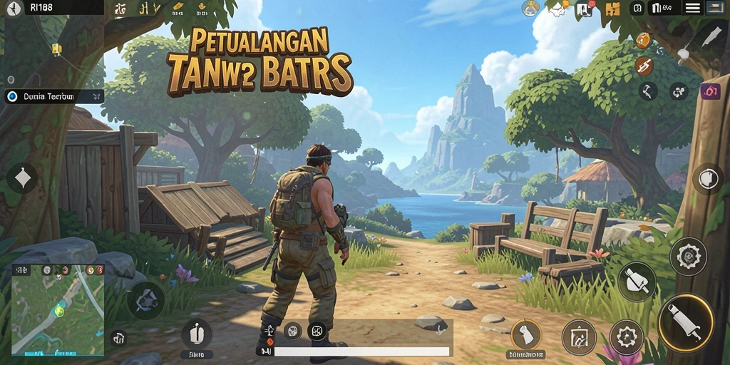 Tangkapan layar menunjukkan keindahan dunia terbuka RI188.