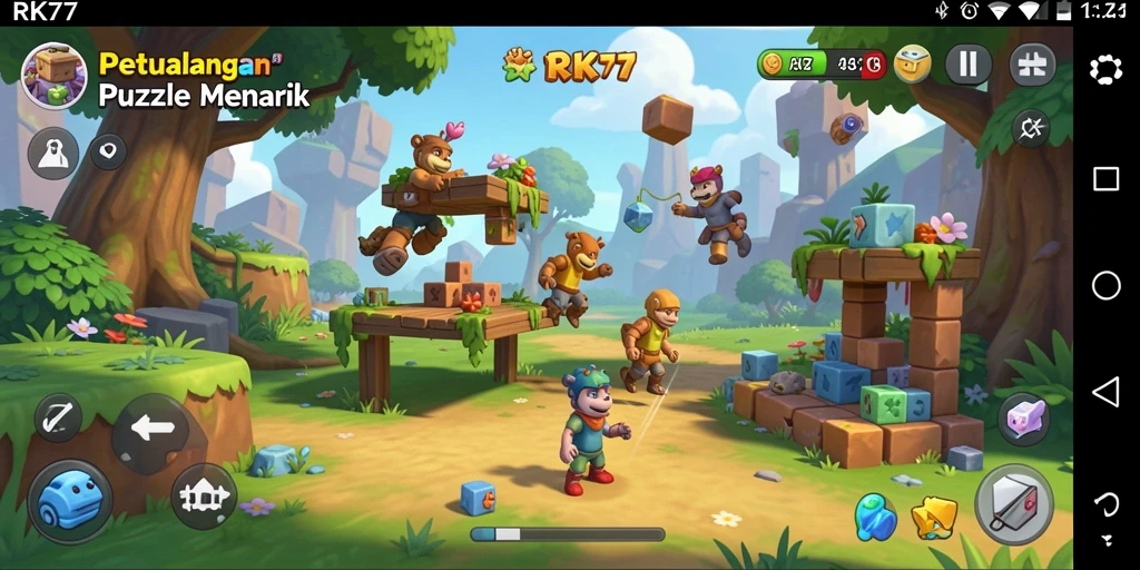 Gameplay menantang dan menggugah pemikiran pengguna RK77.