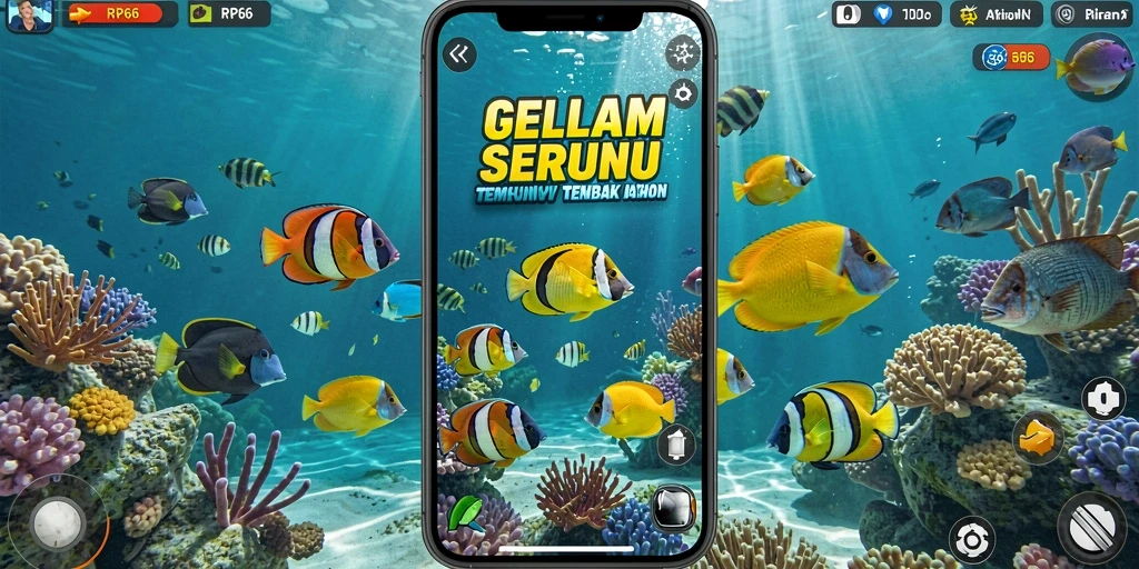 Tampilan gameplay RP66 yang seru dengan aksi Tembak Ikan.