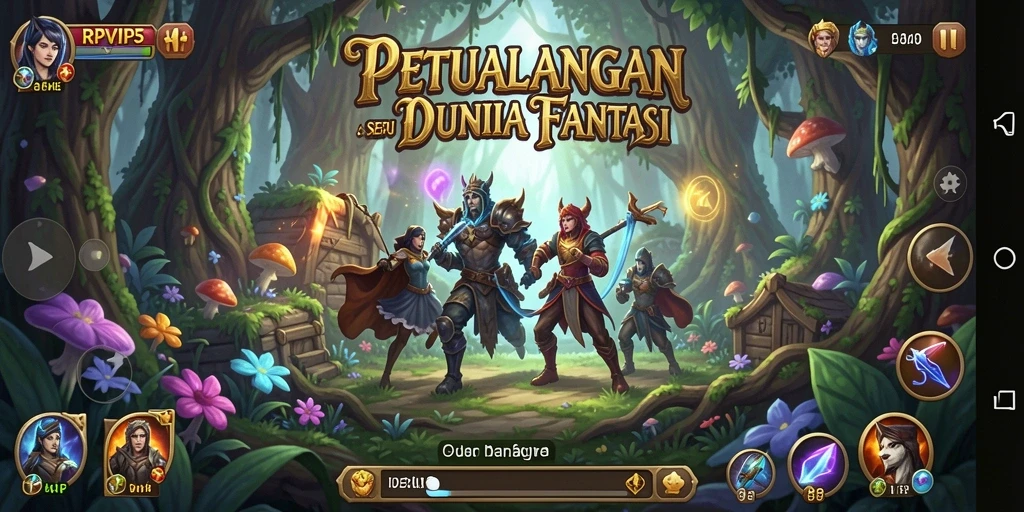 Tampilan gameplay RPVIP5 yang menakjubkan di dunia petualangan.