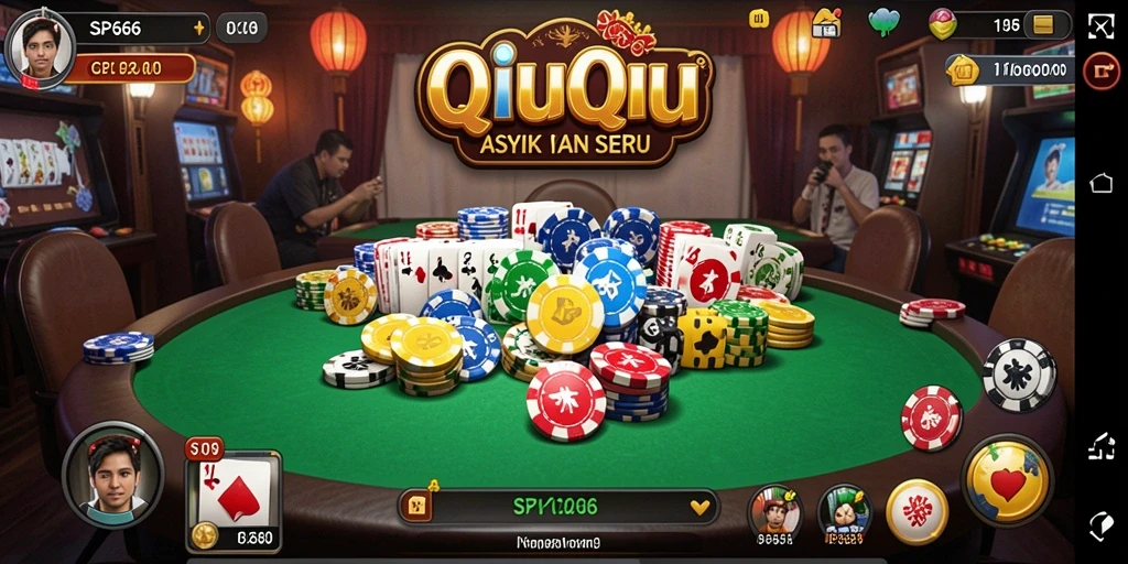 Tampilan gameplay QiuQiu yang mendebarkan di SP666.