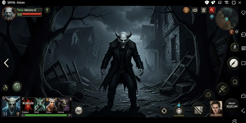 Gameplay menegangkan di dunia Horror yang gelap.