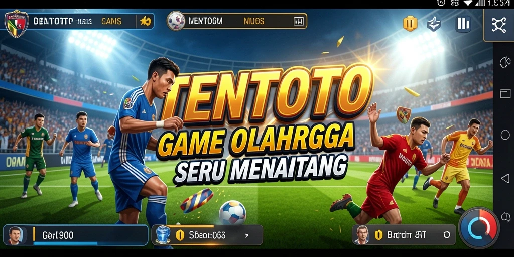 Tampilan dari gameplay olahraga seru di TENTOTO
